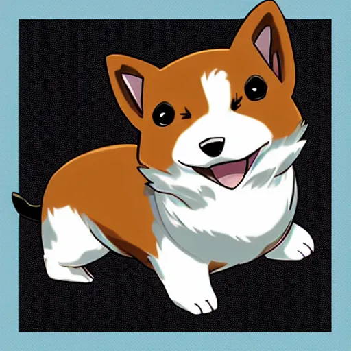 Prompt: “a new corgi Pokémon, Ken Sugimori art style, HQ”