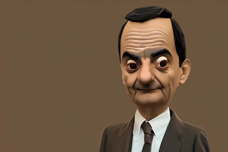 Prompt: mr bean, isometric, low poly, digital art, 8k, UHD, trending on artstation