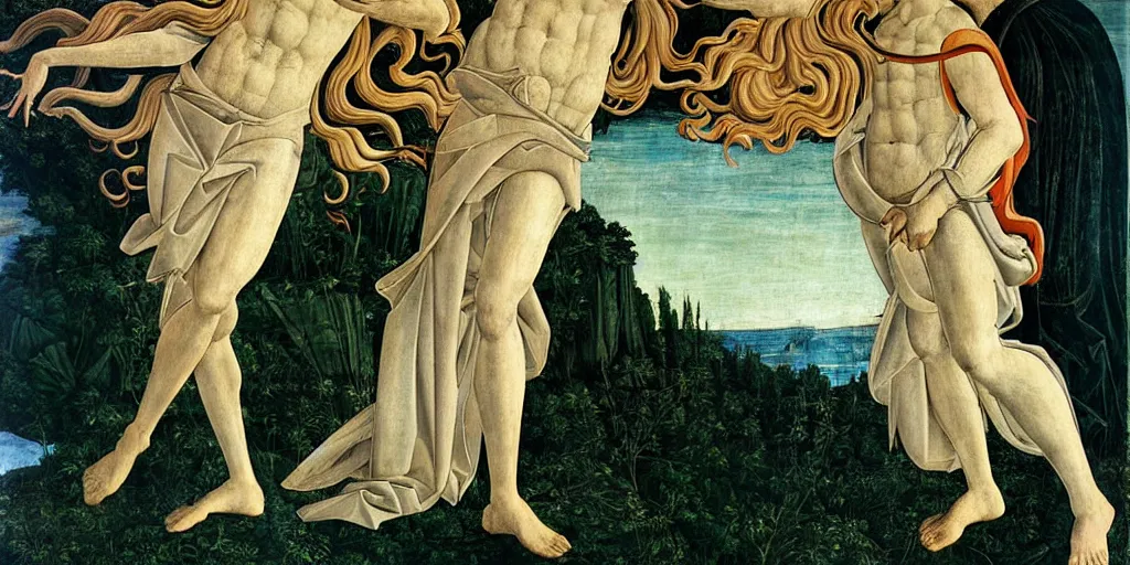 Prompt: morpheus by sandro botticelli