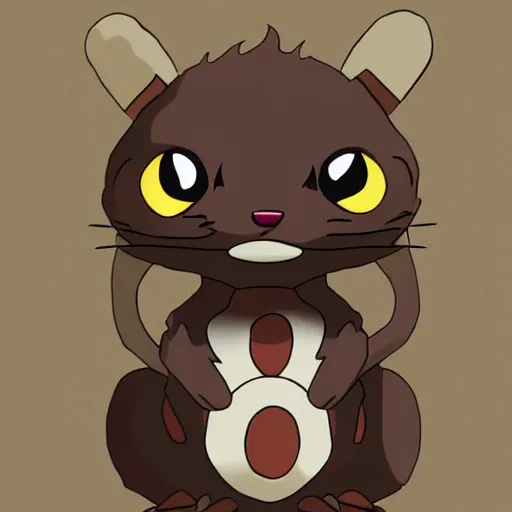 Prompt: furret, the ferret pokemon. adorable eyes, high quality and detail digital art