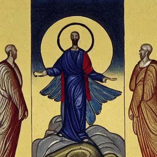 Prompt: goose ascending to godhood through applied theology