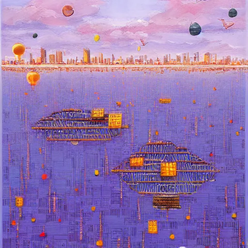 Image similar to floating city, mai anh tran,