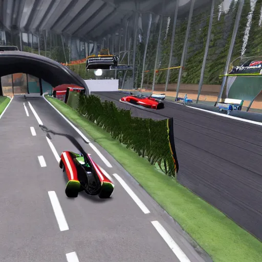 Image similar to Emmanuel Macron in Trackmania (2010)