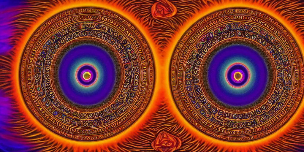 Image similar to dmt dream, eye of horace, sacred geometry, psychedelic architecture, soul frequency, 8 k resolution, highly detailed,