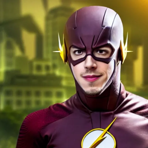 Prompt: grant gustin as the flash