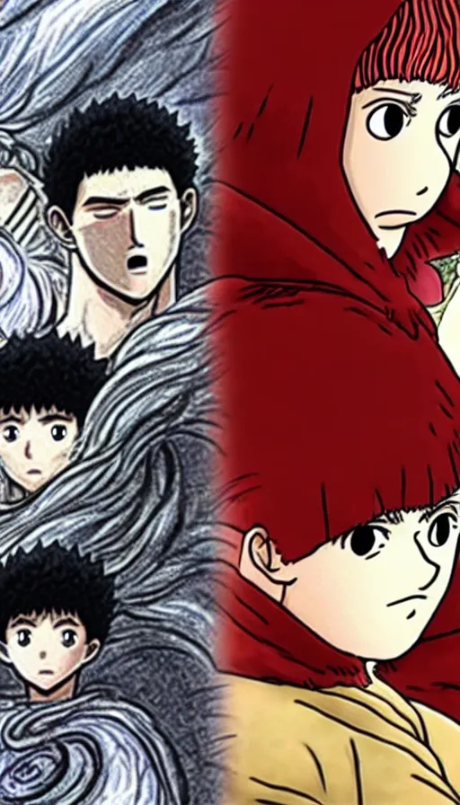 Image similar to the two complementary forces that make up all aspects and phenomena of life, from Berserk