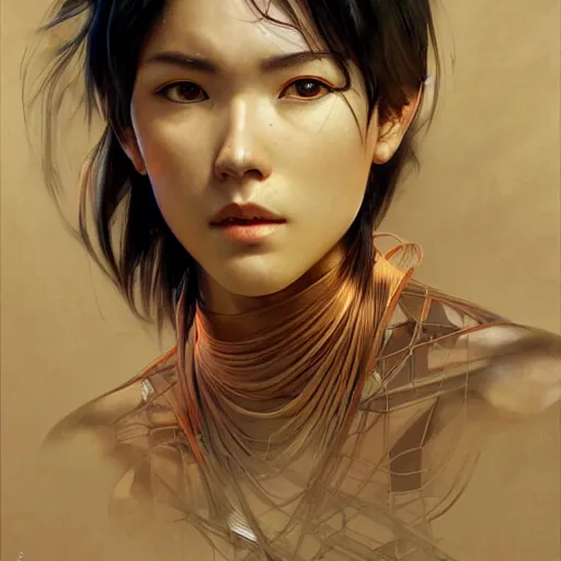 Prompt: brutalist Portrait of Hiro Protagonist , intricate, wild, highly detailed, digital painting, artstation, concept art, smooth, sharp focus, illustration, art by artgerm and greg rutkowski and alphonse mucha and Hajime Sorayama