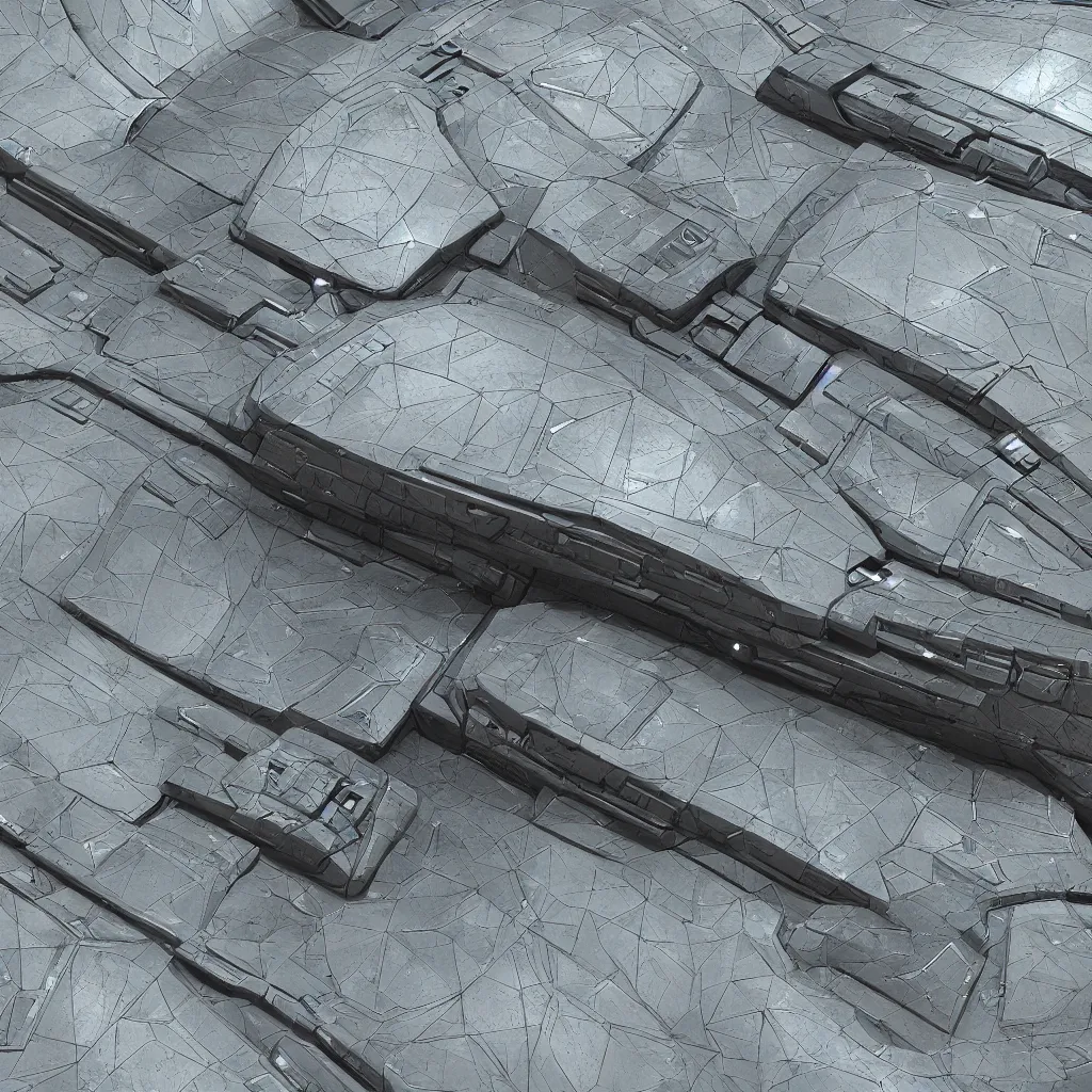 Prompt: sci fi hull plating seamless texture, geometric, straight lines, concept art, art station, model painting
