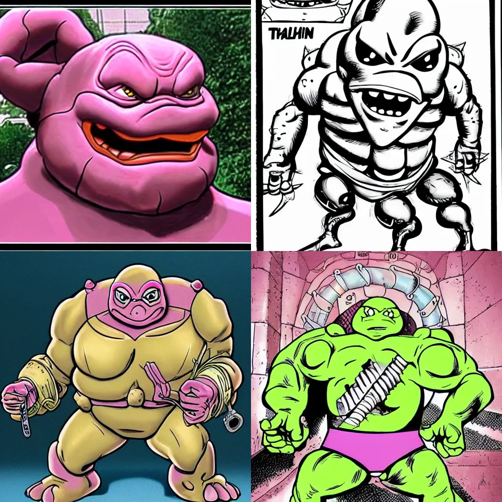 Prompt: Krang the talking brain from teenage mutant ninja turtles