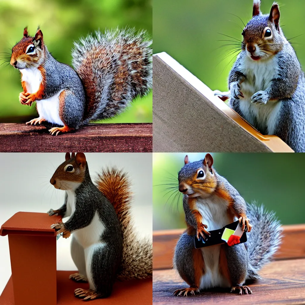Prompt: squirrel stapler