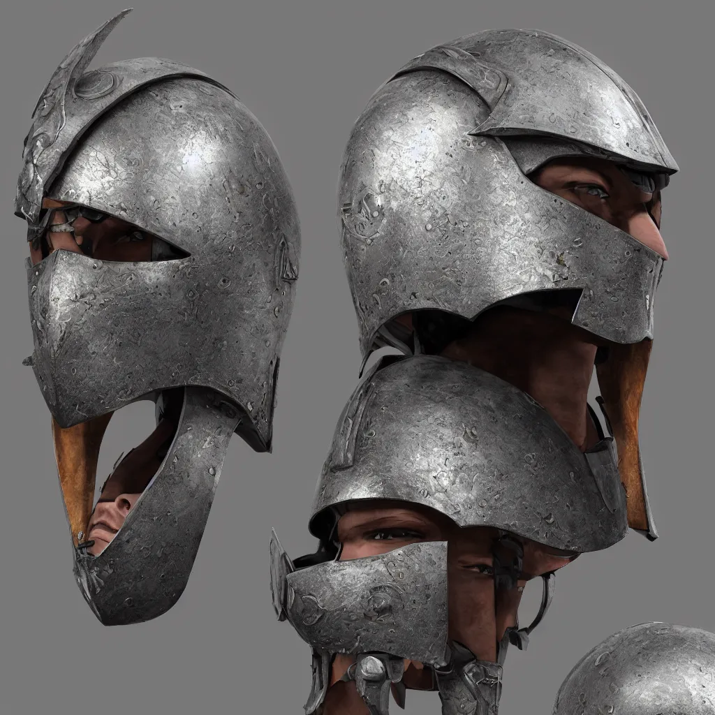 Prompt: thunder warrior helmet, unreal engine, 8 k, ultra realistic, ultra detail