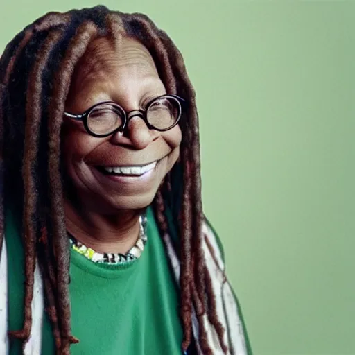 Prompt: whoopi goldberg as a bird