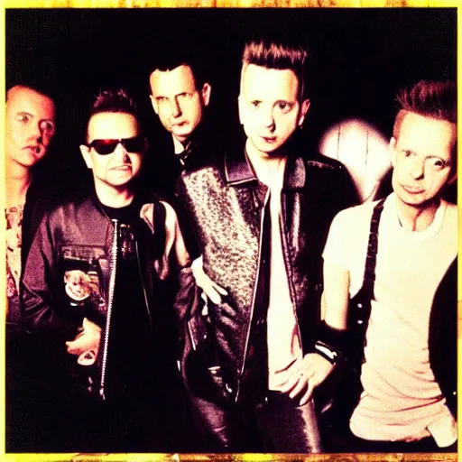 Image similar to “Depeche mode singing in Walmart”