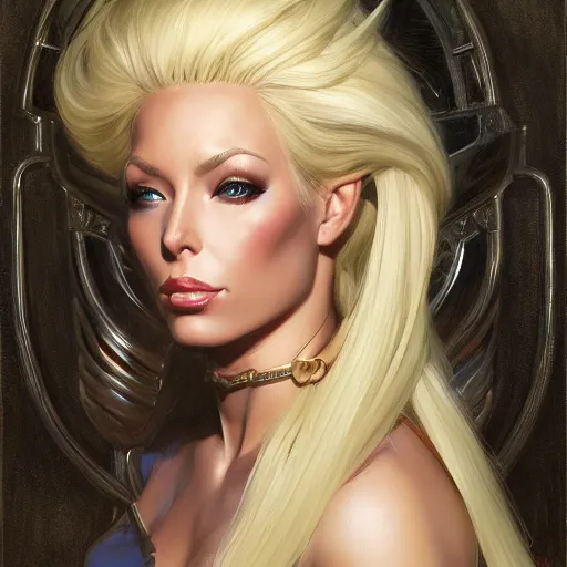 Prompt: isabelledeltore with blonde hair as a fantasy d _ d character art by donato giancola and bayard wu digital art trending on artstation 4 k