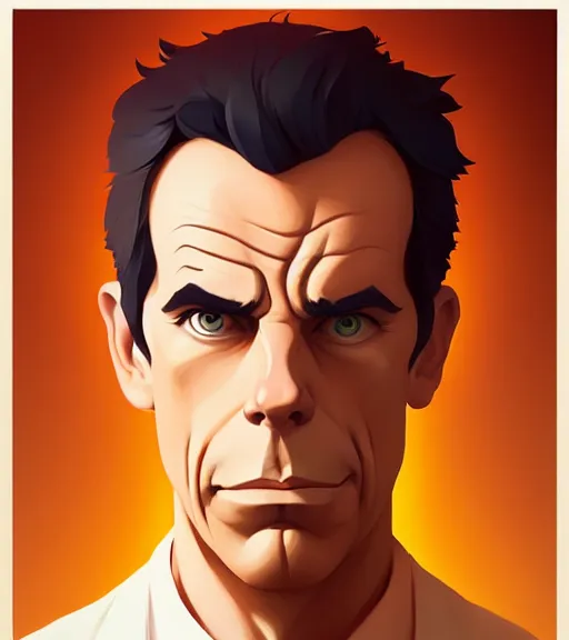 Image similar to face icon stylized minimalist whiskey! ben stiller bottle!, loftis, cory behance hd by jesper ejsing, by rhads, makoto shinkai and lois van baarle, ilya kuvshinov, rossdraws global illumination