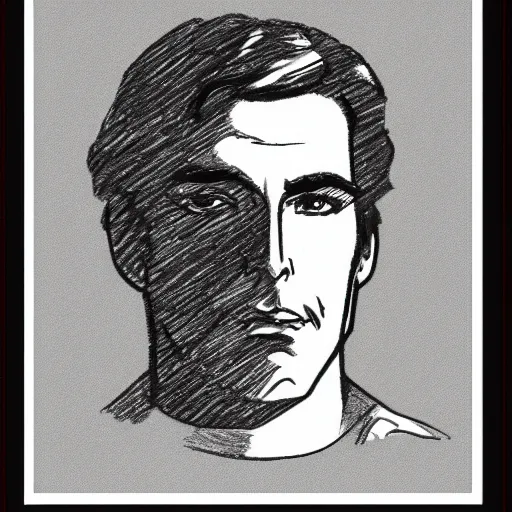 Image similar to a character drawn by David Mazzucchelli, portrait