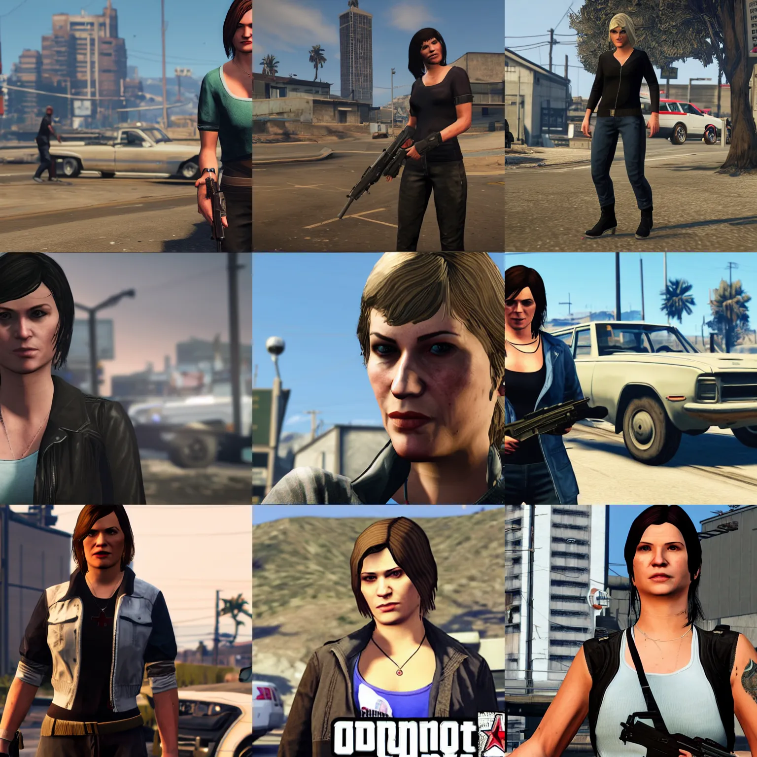 Prompt: faith connors in gta 5