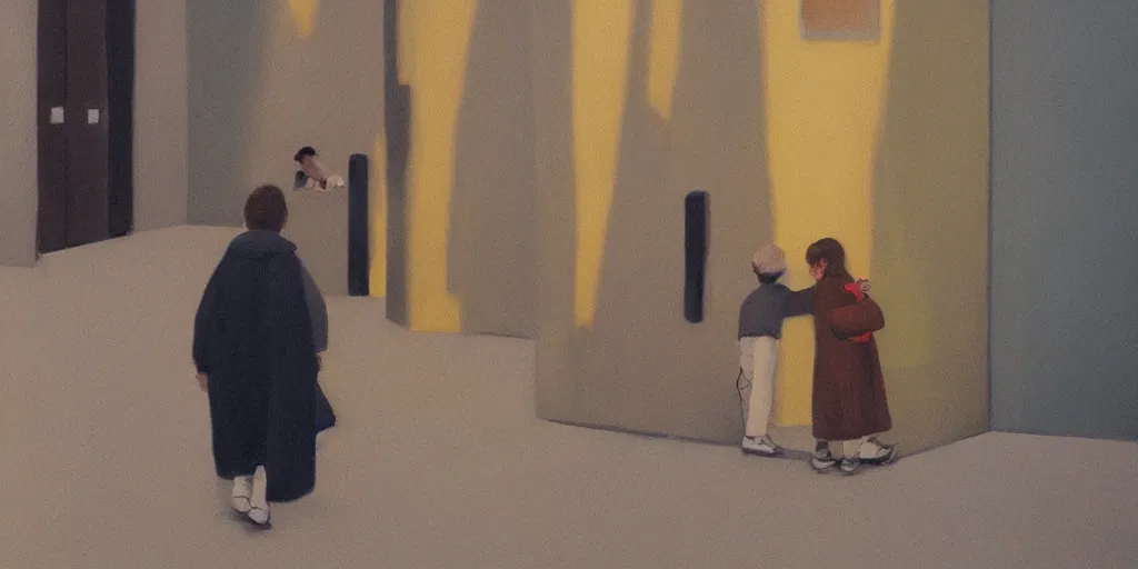 Image similar to an art gallery with pictures in the style of tim eitel