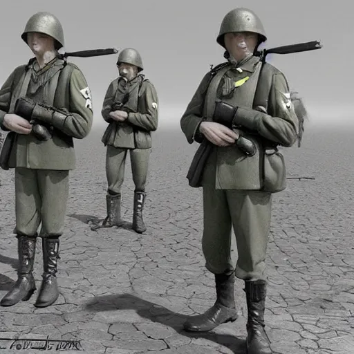Prompt: minions as soldiers on world war 2, photorealistic