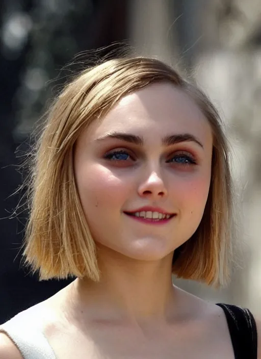 Prompt: annasophia robb bowl haircut, bouguereau