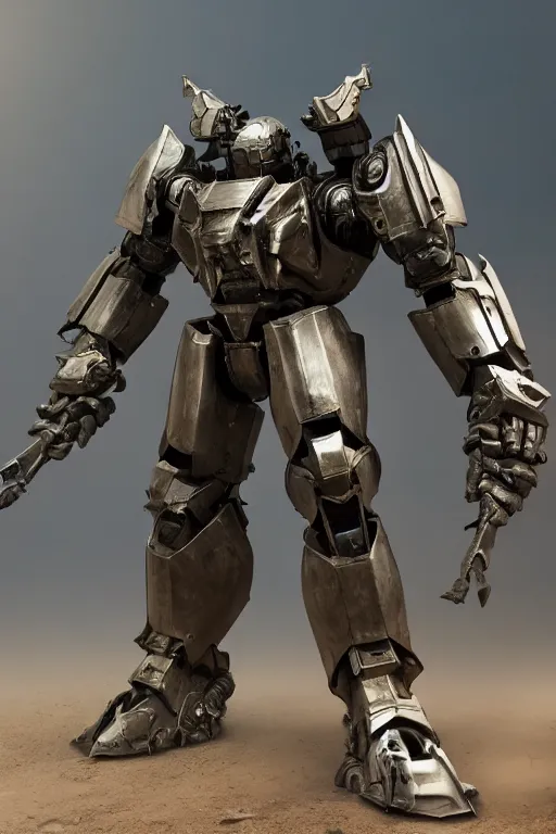 Prompt: hyper detailed cinematic rendering, full body heavy armor armored core, hyper detailed, 8 k, octane render, unreal engine, ray tracing