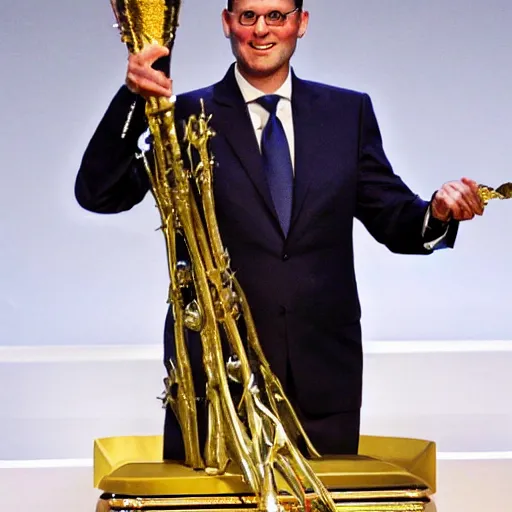 Image similar to cantor rex and his ethereal trophy,