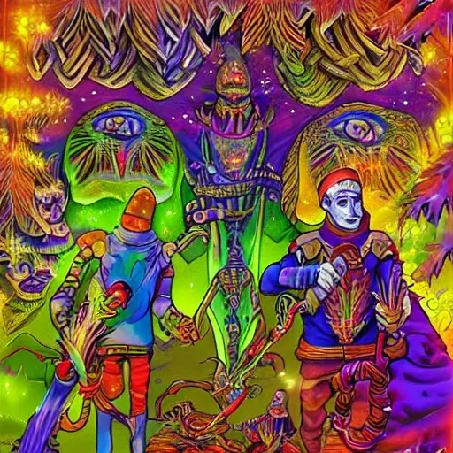 Image similar to dmt machine elves