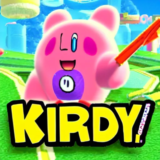 Prompt: Kirby the nintendo character