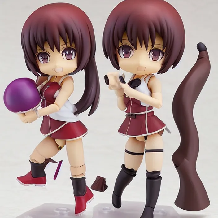 Prompt: faye valentine, an anime nendoroid of faye valentine, figurine, detailed product photo