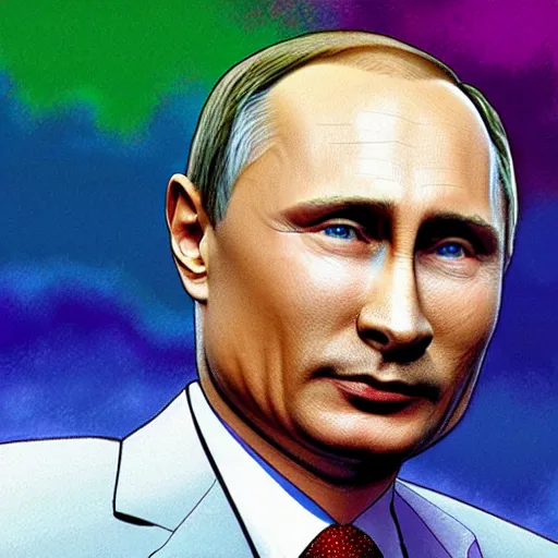 Image similar to vladimir putin became ugly retarded furry, photo - realistic, color image, 2 k, highly detailed, occult art, furry