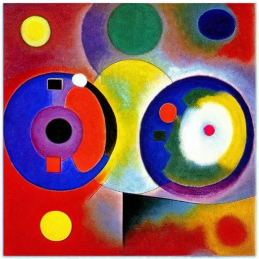 Image similar to abstract circle art by vasily kandinsky, piet mondrian, kazimir malevich, lyubov popova, inspirational, award winning