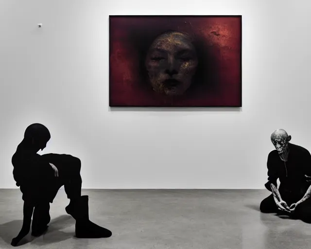 Image similar to eternal eclipse, a brutalist designed, rich deep colours, painted by guy denning, francis bacon, yoshitaka amano, sebastiao salgado, julia margaret cameron, adrian ghenie, james jean and petra cortright, part by gerhard richter, part by takato yamamoto. 8 k masterpiece.