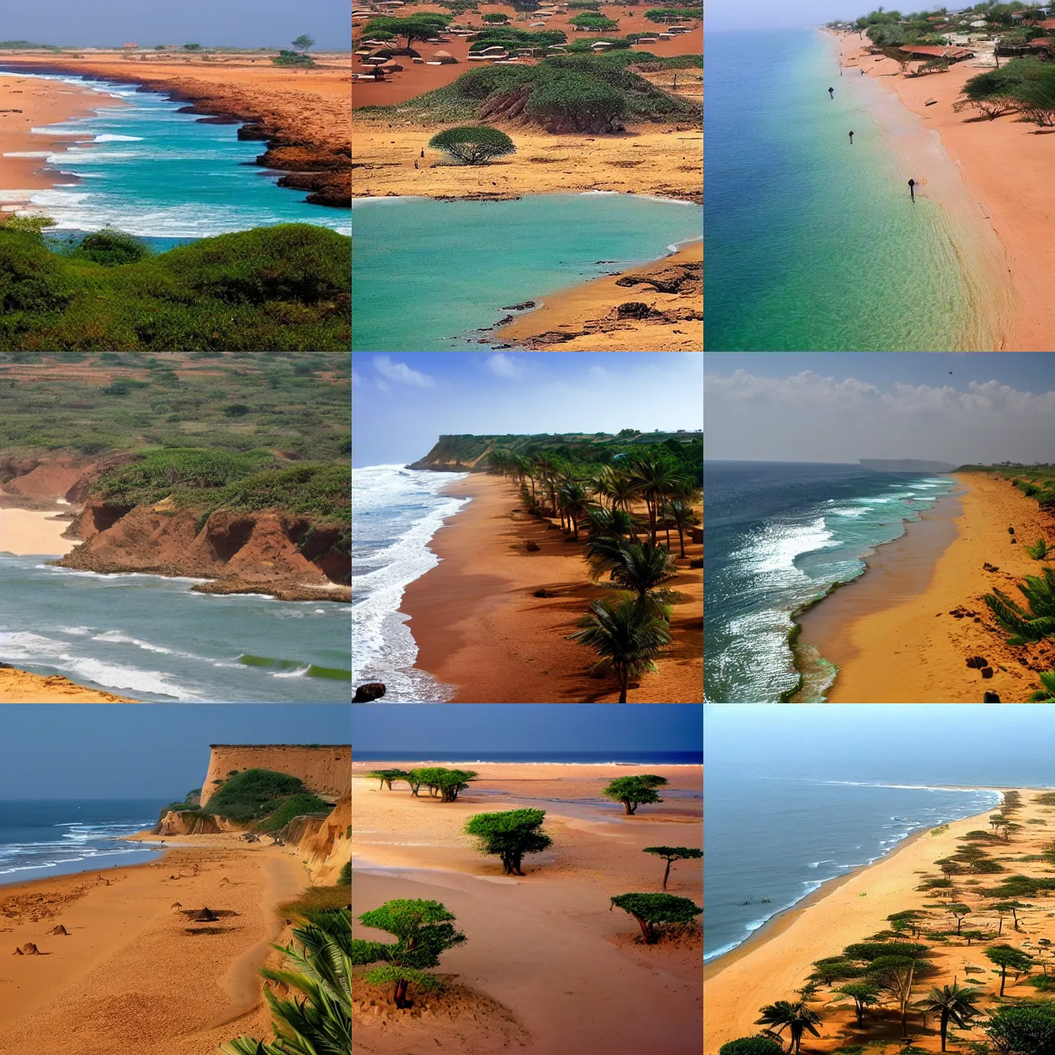 Prompt: a senegalese coast, beautiful