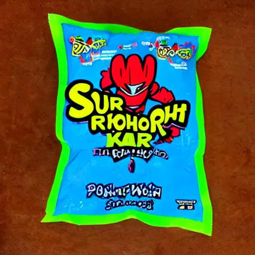 Prompt: sour patch kids!!!! power rangers