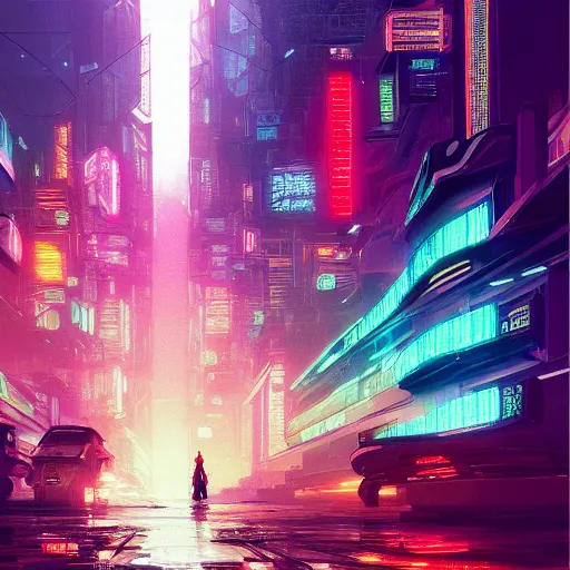 Image similar to A professional digital painting of a far-future cyberpunk city, shanghai, by Alena Aenami and blade runner and akira, trending on Artstation,