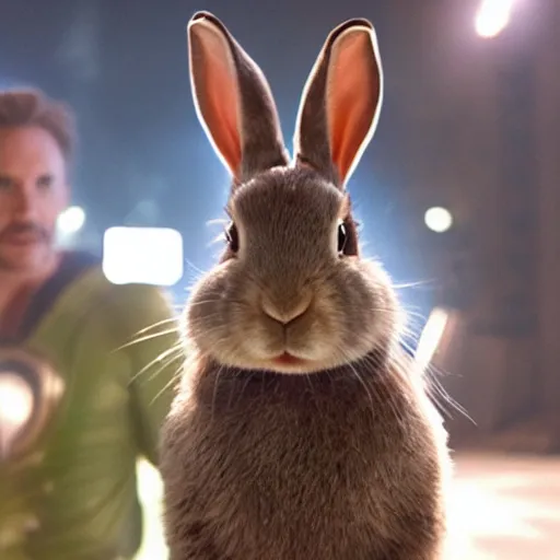 Image similar to a rabbit in the movie Avengers