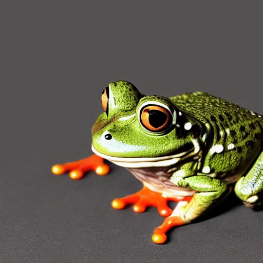 Prompt: an anthropromorphic frog