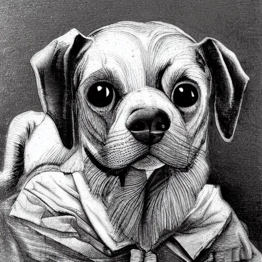 White Charcoal Original Puppy Drawing-Part 4 — Steemit