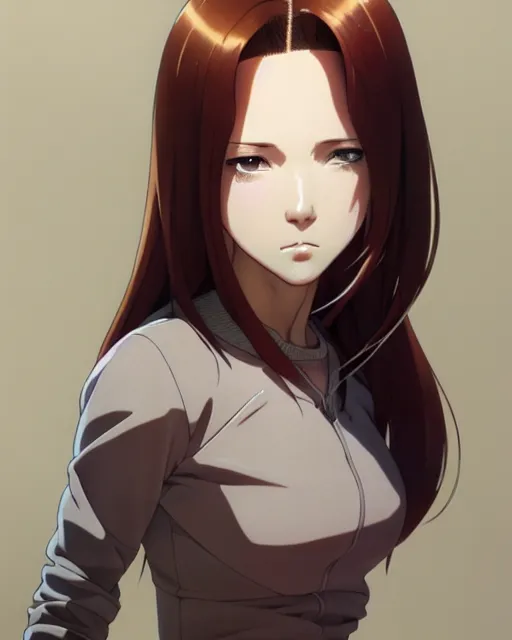 Prompt: portrait Anime as ennifer Morrison girl cute-fine-face, brown-red-hair pretty face, realistic shaded Perfect face, fine details. Anime. realistic shaded lighting by Ilya Kuvshinov katsuhiro otomo ghost-in-the-shell, magali villeneuve, artgerm, rutkowski, WLOP Jeremy Lipkin and Giuseppe Dangelico Pino and Michael Garmash and Rob Rey
