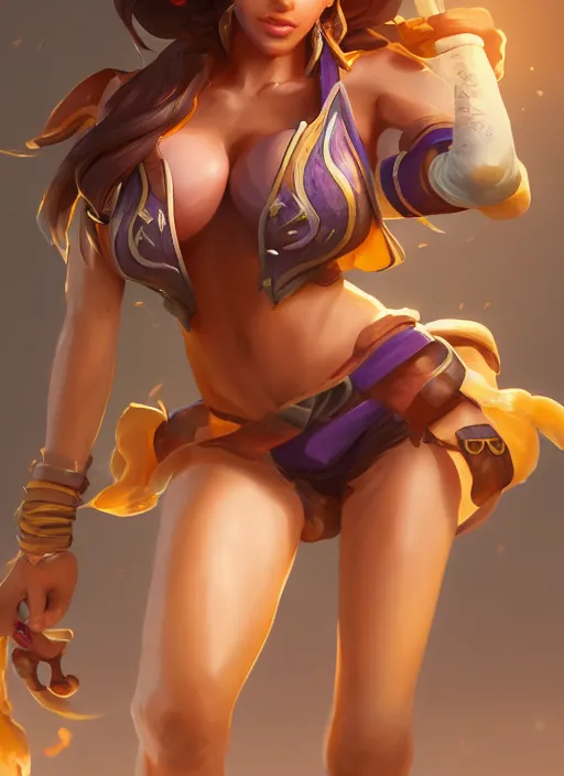 Prompt: zenra taliyah, from league of legends, au naturel, pawg, aokan, hyper detailed, digital art, overhead view, trending in artstation, studio quality, smooth render, unreal engine 5 rendered, octane rendered, art style by kristen liu - wong and natalie krim andlera balashova and wlop and samantha mandala