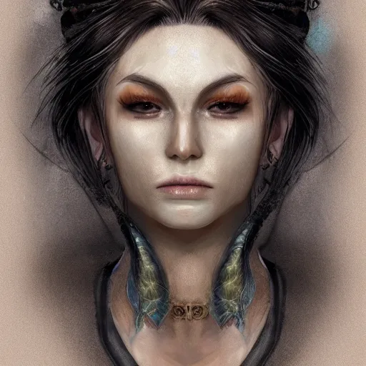 Image similar to a highly detailed headshot portrait of a fantasy character