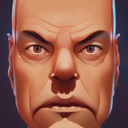 Image similar to face icon stylized minimalist goldfinger, loftis, cory behance hd by jesper ejsing, by rhads, makoto shinkai and lois van baarle, ilya kuvshinov, rossdraws global illumination