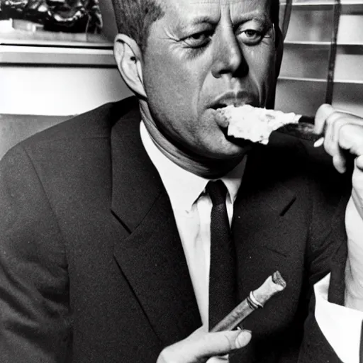 Image similar to jfk smoking the fattest blunt ever,