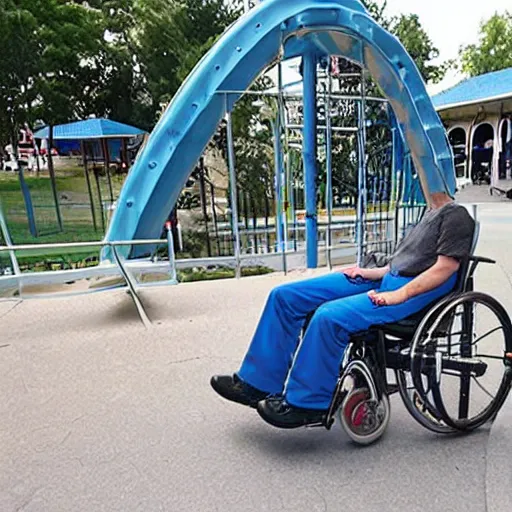 Prompt: theme park ride for the handicapped