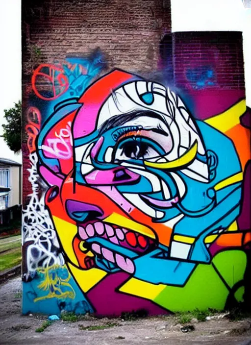 Image similar to beautiful graffiti art