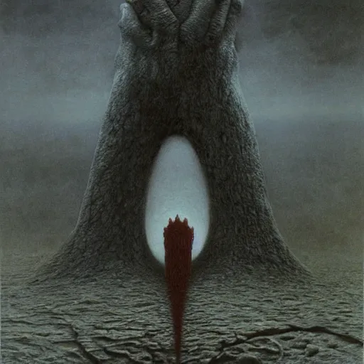 Prompt: Friendship of Nations by Zdzislav Beksinski