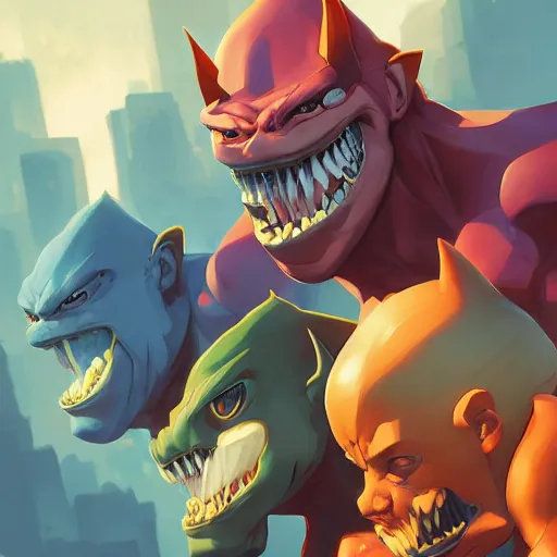 Image similar to hero world street sharks, behance hd by jesper ejsing, by rhads, makoto shinkai and lois van baarle, ilya kuvshinov, rossdraws global illumination