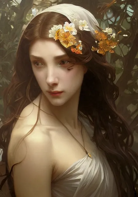 Image similar to intricate, elegant, highly detailed, digital painting, artstation, concept art, smooth, sharp focus, illustration, art by artgerm and greg rutkowski and alphonse mucha and william - adolphe bouguereau