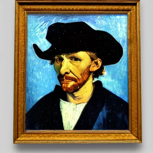 Image similar to christopher columbus portrait!!! painted by ( ( ( van gogh ) ) ), 4 k, 8 k