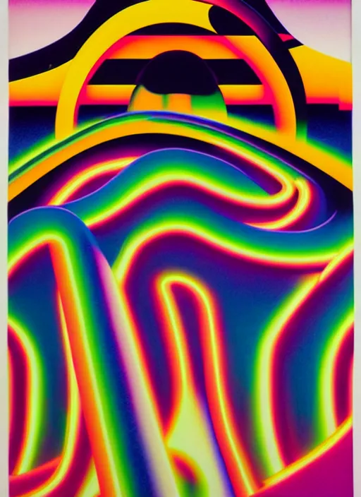 Image similar to midnight drive by shusei nagaoka, kaws, david rudnick, airbrush on canvas, pastell colours, cell shaded, 8 k